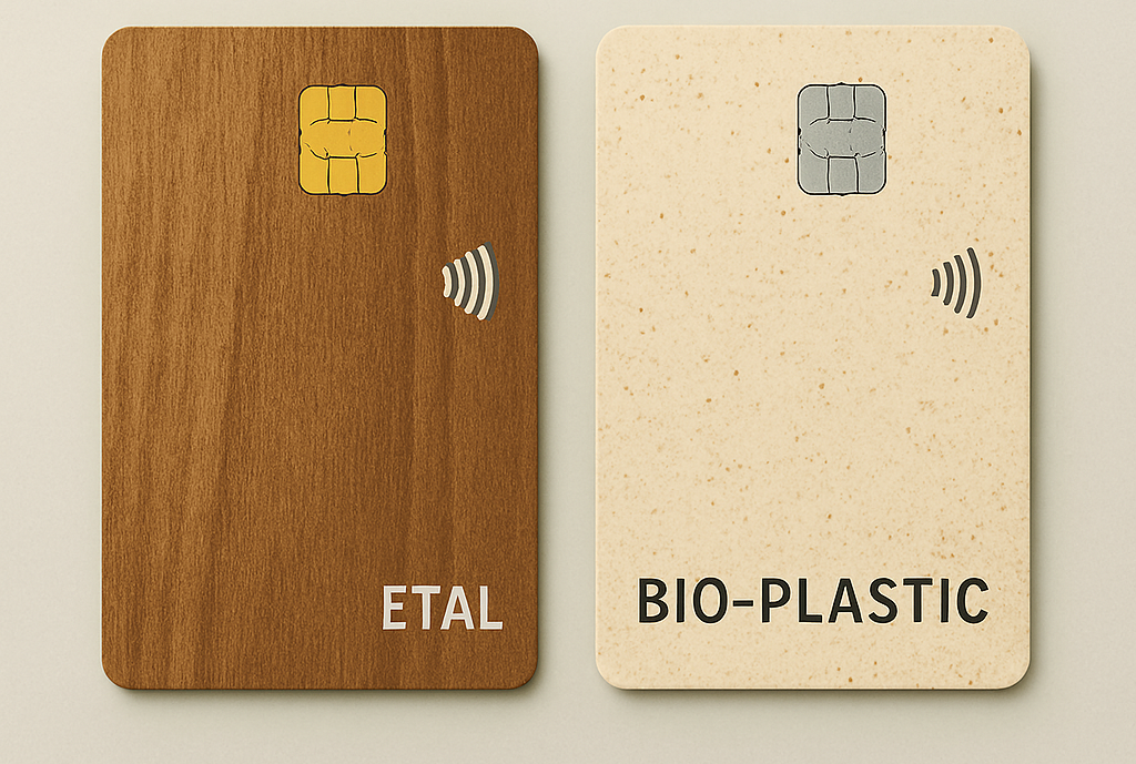 Etal vs Bioplastiche: la nuova era delle carte di credito sostenibili