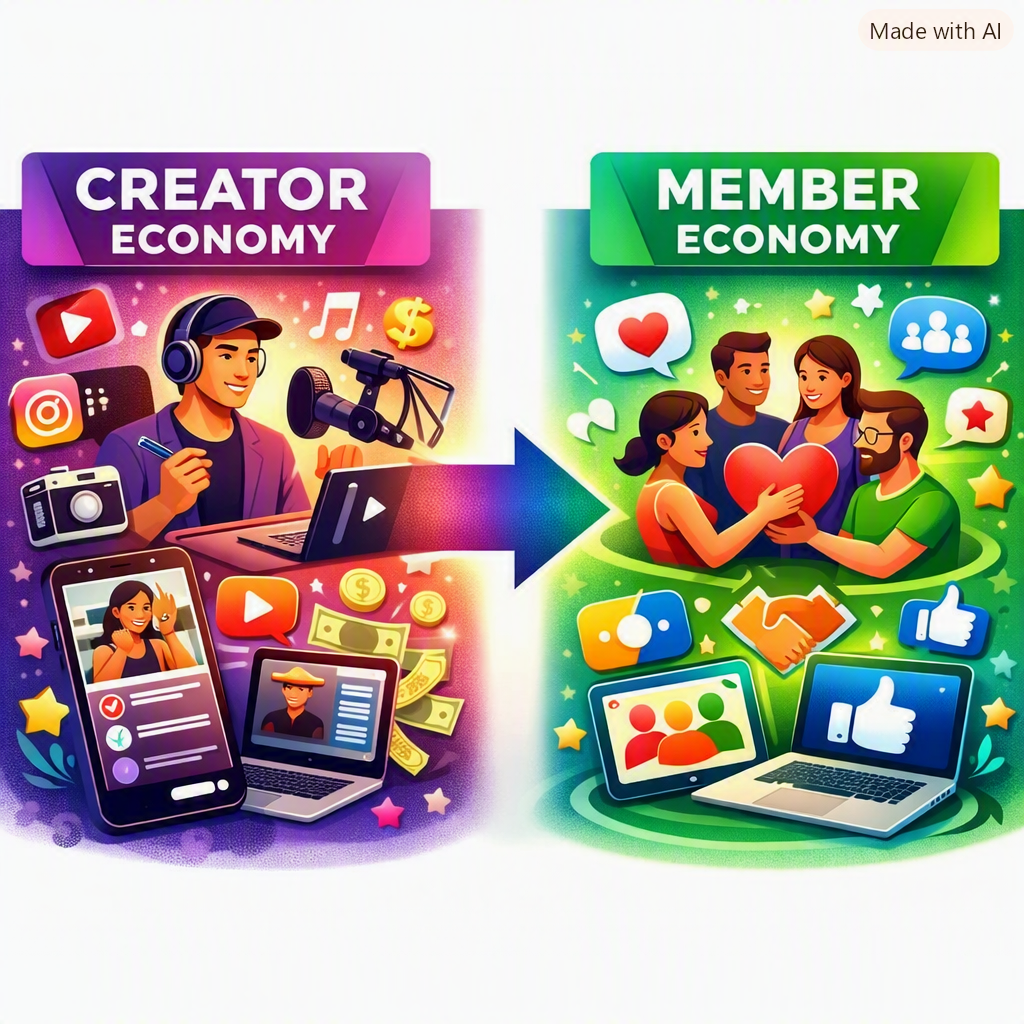 Dalla “Creator Economy” alla “Member Economy”: